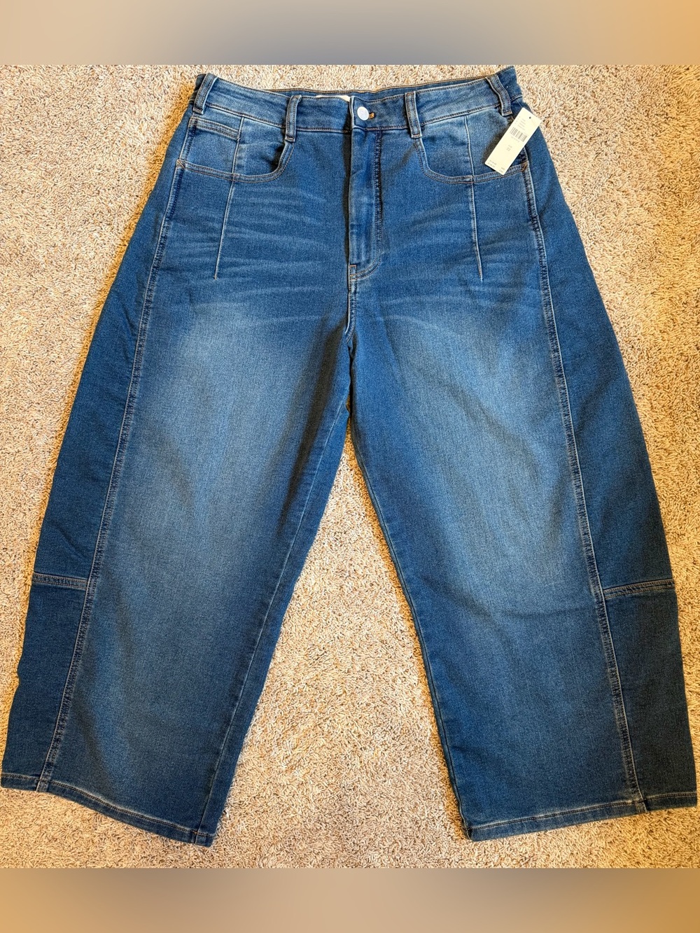 Pilcro NWT High Rise Wide Leg Jeans Size 32 Soft Stretch Denim